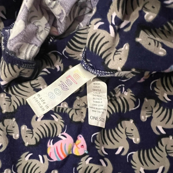 Lularoe Purple Zebra Animal Print Leggings OS - Picture 3 of 3